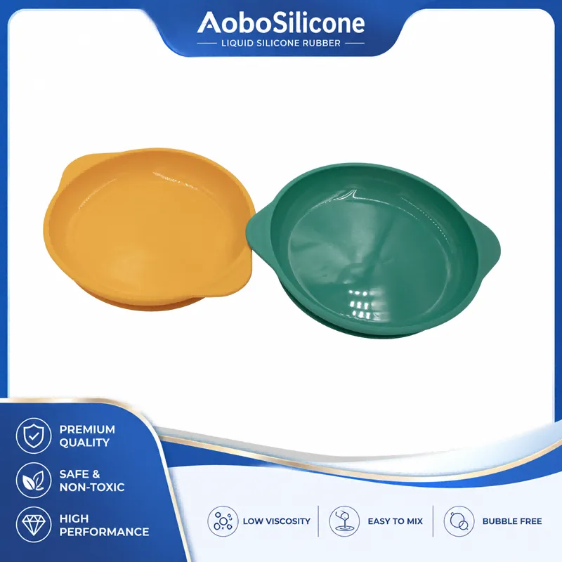 Prato de silicone infantil