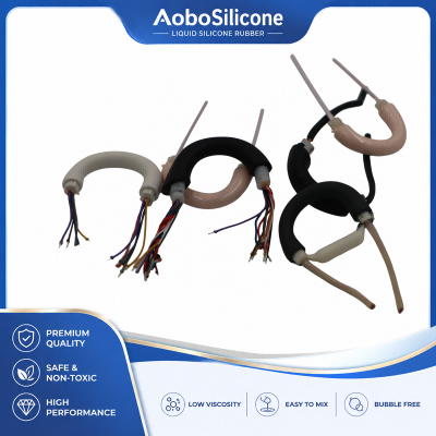 Gancho de orelha sobremoldado de silicone líquido